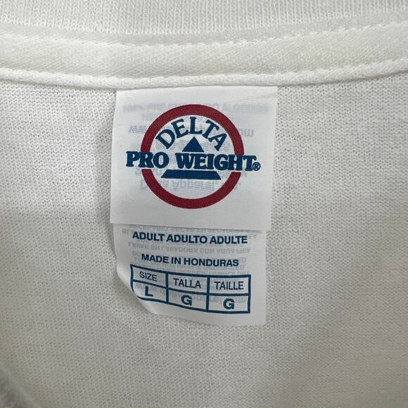 Life is Better With a Dog Delta Pro Weight Label Cotton T Shirt Size L - Picture 3 of 9